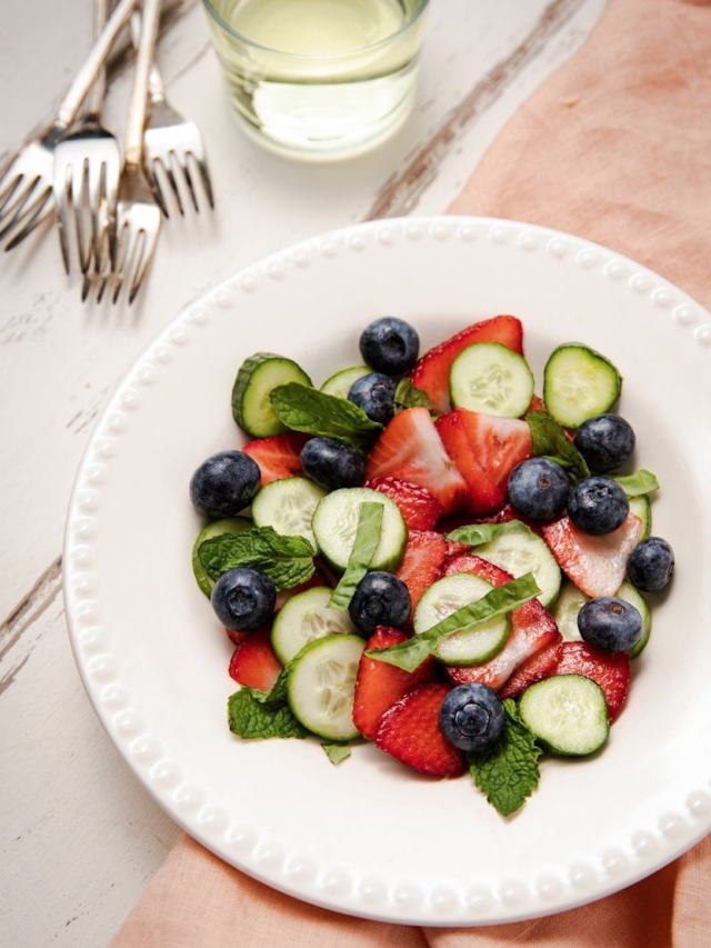 Strawberry Cucumber Salad