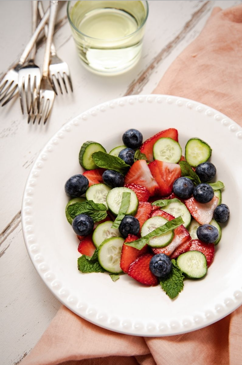 Strawberry Cucumber Salad 